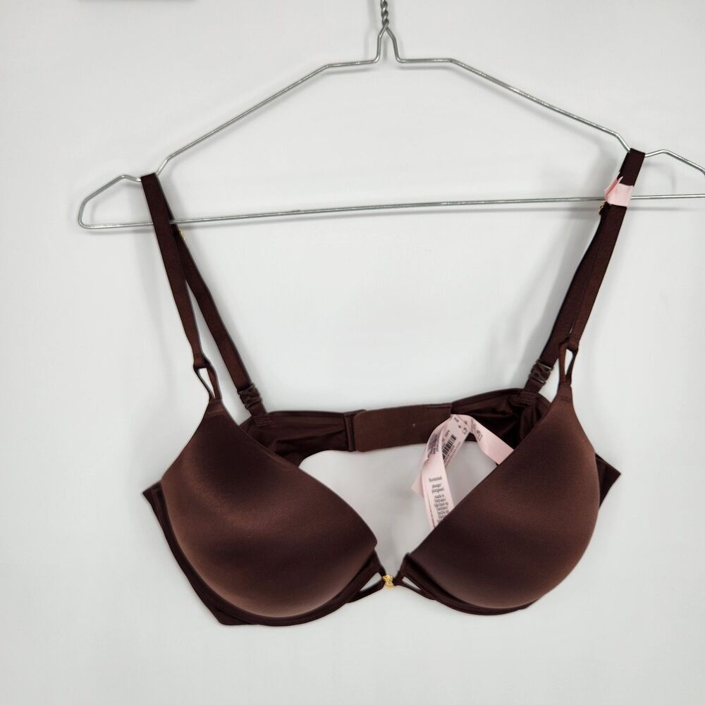 Victoria's Secret 34C Ganache Bombshell Add 2 Cups Smooth Push Up Bra‎ NWT